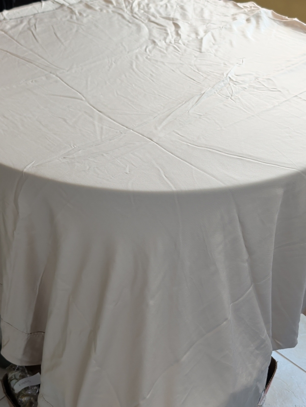 Gokotta Bamboo Cal King Size Flat Sheet 110 x 104" Cream/ Tan 300 Thread Count